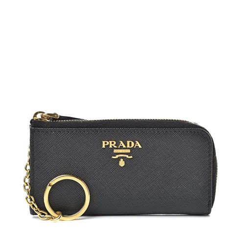 prada saffiano key holder|prada saffiano zipper wallet.